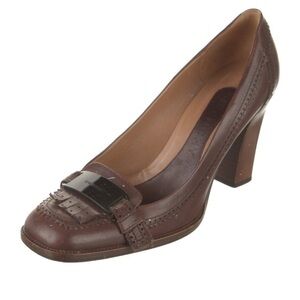 Givenchy Brown Leather Pump With Original Box